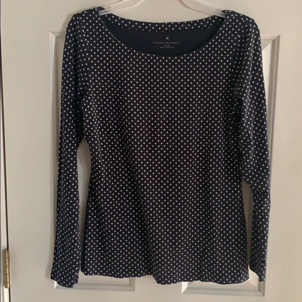 Banana Republic polka dot shirt. Sz M.